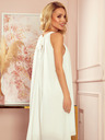 numoco Chiffonkleid mit Krawatte - ECRU Numoco ALIZEE