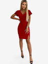 numoco Satin-Kleid mit herzförmigem Ausschnitt - Rot Numoco NINA