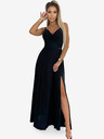 numoco Elegantes trägerloses Maxikleid - schwarz mit Glitzer Numoco CHIARA