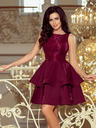 numoco Kleid mit Spitze - burgunderrot Numoco LAURA