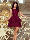 numoco Kleid mit Spitze - burgunderrot Numoco LAURA