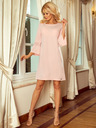 numoco Kleid mit Spitzenärmeln - pastellrosa Numoco MARGARET