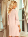 numoco Kleid mit Spitzenärmeln - pastellrosa Numoco MARGARET