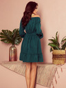 numoco Kleid mit Rüschen - grün Numoco DAISY