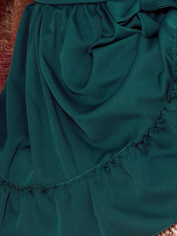 numoco Kleid mit Rüschen - grün Numoco DAISY