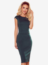 numoco Elegantes Midikleid mit Gürtel - grün Numoco TAMARA