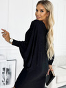 numoco Batwing-Kleid - schwarz mit Glitzer Numoco