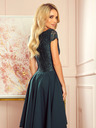 numoco Exklusives Kleid mit Spitze - grün Numoco PATRICIA