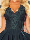 numoco Exklusives Kleid mit Spitze - grün Numoco PATRICIA