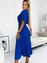 numoco Plissiertes Midikleid mit breitem Bund - blau Numoco FELICIA