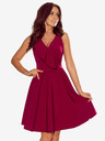 numoco Kleid mit Kragen - burgunderrot Numoco ANITA