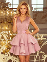 numoco Exklusives Kleid mit Spitzenausschnitt - fliederfarben Numoco CHARLOTTE