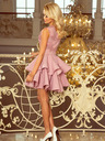 numoco Exklusives Kleid mit Spitzenausschnitt - fliederfarben Numoco CHARLOTTE