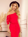 numoco Kurzärmeliges Kleid - Rot Numoco CASSIE