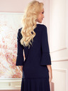 numoco Plissiertes bequemes Kleid - Dunkelblau Numoco LUCY