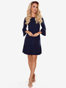 numoco Plissiertes bequemes Kleid - Dunkelblau Numoco LUCY
