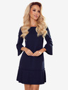 numoco Plissiertes bequemes Kleid - Dunkelblau Numoco LUCY
