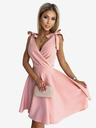numoco Damenkleid mit herzförmigem Ausschnitt und Schleifen - puderrosa Numoco ROSALIA