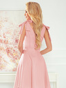 numoco Damenkleid mit herzförmigem Ausschnitt und Schleifen - puderrosa Numoco ROSALIA