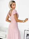 numoco Glitzerndes langes Kleid mit herzförmigem Ausschnitt - dirty pink Numoco CRYSTAL