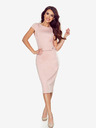 numoco Elegantes Midikleid mit Gürtel - schmutzigrosa Numoco TAMARA