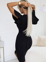 numoco Elegantes Kleid mit Taschenausschnitt – schwarz Numoco NINA