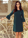 numoco Kleid mit Spitzenärmeln - dunkelgrün Numoco MARGARET