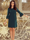 numoco Kleid mit Spitzenärmeln - dunkelgrün Numoco MARGARET