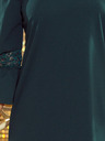 numoco Kleid mit Spitzenärmeln - dunkelgrün Numoco MARGARET
