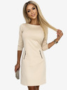 numoco Kleid mit goldenen Reißverschlüssen - beige Numoco MARY