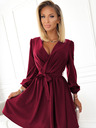 numoco Damen Kleid mit Ausschnitt - burgunderrot Numoco BINDY