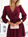 numoco Damen Kleid mit Ausschnitt - burgunderrot Numoco BINDY