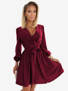 numoco Damen Kleid mit Ausschnitt - burgunderrot Numoco BINDY