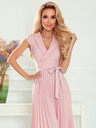 numoco Plisseekleid mit Taschentuchausschnitt - puderrosa Numoco WENDY