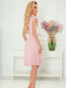 numoco Plisseekleid mit Taschentuchausschnitt - puderrosa Numoco WENDY