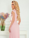 numoco Plisseekleid mit Taschentuchausschnitt - puderrosa Numoco WENDY