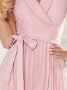 numoco Plisseekleid mit Taschentuchausschnitt - puderrosa Numoco WENDY