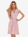 numoco Plisseekleid mit Taschentuchausschnitt - puderrosa Numoco WENDY