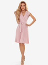 numoco Plisseekleid mit Taschentuchausschnitt - puderrosa Numoco WENDY