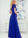 numoco Langes Kleid mit Dekolleté und Schulterbändern - blau Numoco ELENA