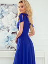numoco Langes Kleid mit Dekolleté und Schulterbändern - blau Numoco ELENA