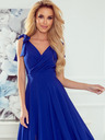 numoco Langes Kleid mit Dekolleté und Schulterbändern - blau Numoco ELENA
