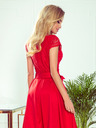 numoco Kleid mit Dekolleté und Spitze - rot Numoco ANNA