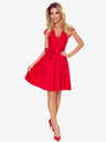 numoco Kleid mit Dekolleté und Spitze - rot Numoco ANNA