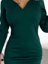 numoco Klassisches Kleid mit langen Ärmeln - grün Numoco ANGELA
