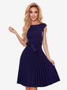 numoco Plissee-Kleid mit kurzen Ärmeln - dunkelblau Numoco LILA