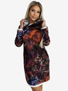 numoco Pulloverkleid mit Rollkragen - braunes Muster Numoco IRENE