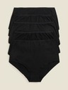 Marks & Spencer Taillenslip aus Baumwolle und Modal, ohne sichtbaren Saum, 5er-Pack Marks & Spencer schwarz