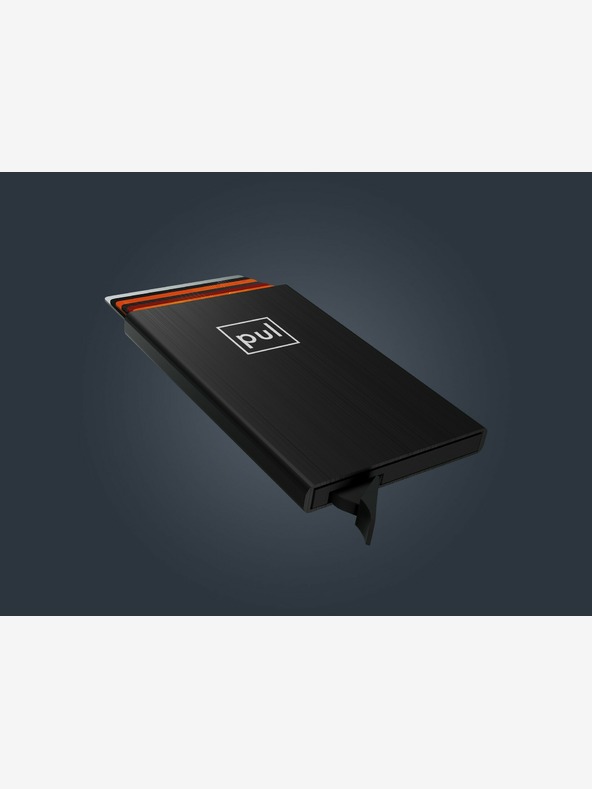 Pularys Pularys Dokumententasche schwarz, gebürstetes Aluminium