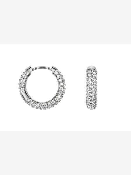 Daniel Wellington Damen Silber Stahl Ohrringe Circles Daniel Wellington